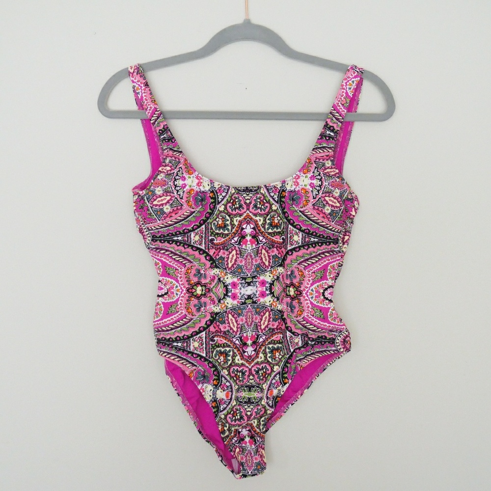 Lucky Brand One-Piece Tapestry Swimsuit